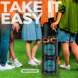 Denver Bluetooth Speaker Party Box - Discolichten - Partybox - Incl. Afstandsbediening - Microfoon Aansluiting - Micro SD / USB / AUX - BPS355 — thumbnail 3