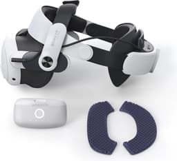 BOBOVR M3 Pro Verstelbare VR-hoofdband met 5200mAh-batterij voor Meta Quest 3S / Quest 3 - Magnetische batterij, USB-C en honingraatpads inbegrepen — thumbnail 5