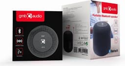 GMB-Audio Draagbare Bluetooth Speaker met Ingebouwde Microfoon, Zwart - Ideaal voor Muziek, Handsfree Bellen, FM Radio en Meer - Ondersteunt MicroSD & USB in een Compact, Reisvriendelijk Ontwerp — thumbnail 4