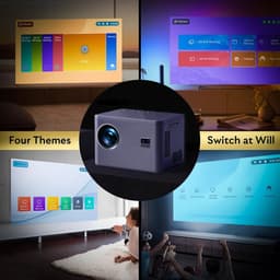 Mini Beamer - Projector - LED Digitale Projector - Draagbaar - met Elektrische Focus - 6D - 4P Keystone Correctie - Zoom - 5G WiFi - Bi-Channel - Bluetooth 20000L - 1080P - 500 ANSI - Compatibel - TV - Smartphone - Tablet - Laptop — thumbnail 5