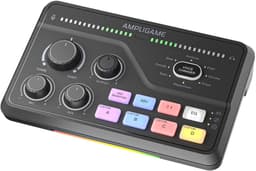 FIFINE - SC-8 - Zwart - Streaming Deck - DJ Mixer - Gaming Mixer - Podcast / Stream / Gaming - XLR Aansluiting - Line-in - Voice Changer — thumbnail 5