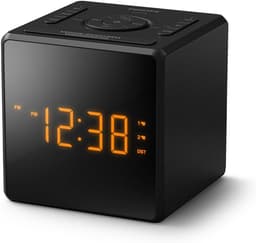 PHILIPS TAR4500 FM-wekkerradio met dubbel alarm en USB-C-oplaadpoort — thumbnail 1