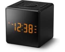 PHILIPS TAR4500 FM-wekkerradio met dubbel alarm en USB-C-oplaadpoort