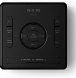 PHILIPS TAR4500 FM-wekkerradio met dubbel alarm en USB-C-oplaadpoort — thumbnail 3