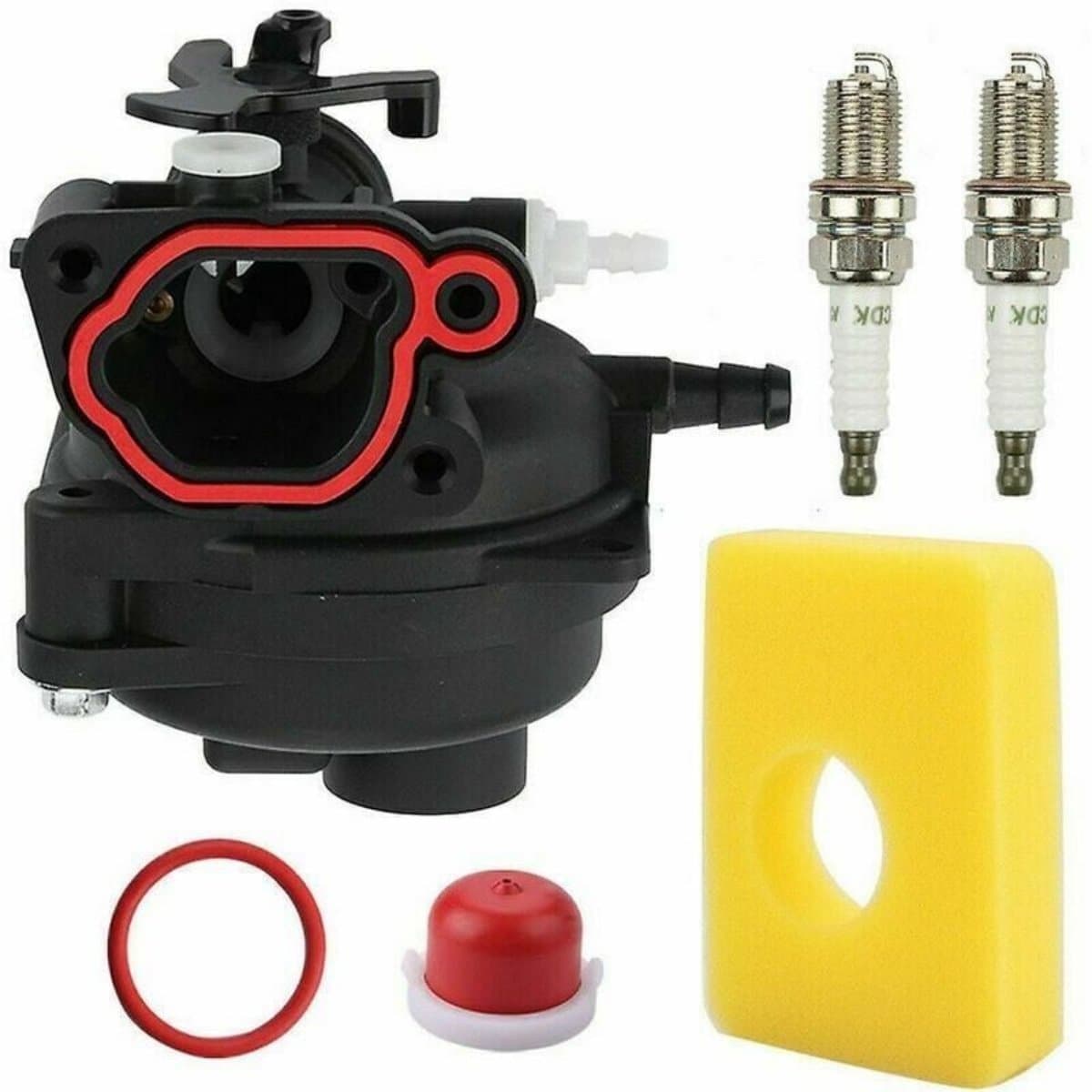 Accessoires voor grasmaaiers - Carburateur van grasmaaiermotor Compatibel met Briggs & Stratton 799583 591160 593261 591110 - Luchtfilter van carburateur — afbeelding 1