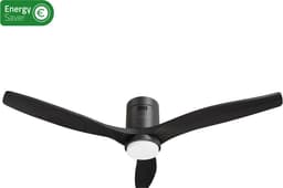 Hombli Slimme Plafondventilator met verlichting - Ø132 cm - Incl. Afstandsbediening - Zwart & Zwart Hout — thumbnail 4