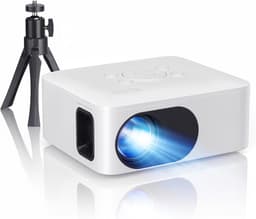 Zavira® Mini beamer - Projector - Scherm - Wit - 1080P Full HD — thumbnail 1