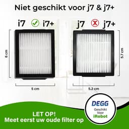 DEGG® - Filters geschikt voor iRobot Roomba i7/i7+, i8/i8+, i1, i3/i3+, i4/i4+, i5/i5+, i6/i6+, e5, e6, e7 - Hepa filters - geschikt voor iRobot onderdelen - DUBBEL JAARPAKKET - 12 STUK(S) — thumbnail 3