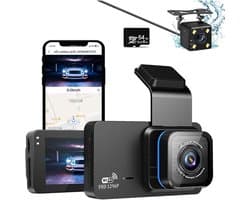 CRLYN® Dashcam voor Auto - Dual - Camerabewaking - Full HD - Zwart