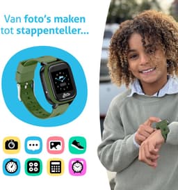 Spotter® GPS Kinderhorloge Explorer (4G) – Zonder Abonnement – Voor Kinderen – Inclusief Simkaart – Camera, Bellen & Chat – Waterdicht – App (NL Support) — thumbnail 4