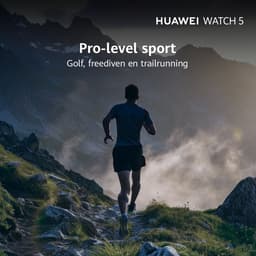 HUAWEI WATCH 5 46mm Zwart / Fluoroelastomeer band / Titanium van luchtvaartkwaliteit / X-TAP / eSIM bellen / GPS / ECG / Bluetooth 5.2 / Smartwatch / Compatibel met iOS en Android — thumbnail 5