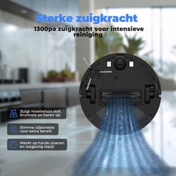 Denver Robotstofzuiger met Laadstation - Smartphone TUYA App - Geschikt voor Huisdierharen - RVC115 — thumbnail 4