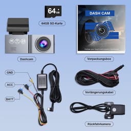 Dashcam voor Auto - Dual - Camerabewaking - Full HD - Zwart — thumbnail 2