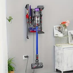 17Parts Wandhouder voor Dyson V7 V8 V10 V11 V12 V15 – Stofzuiger Accessoirehouder – 8-in-1 Organizer voor Opzetstukken – Wandmontage – Inclusief Pluggen en Schroeven – Ruimtebesparende Opbergoplossing — thumbnail 1