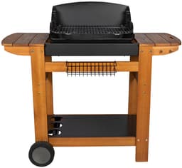 Houtskoolbarbecue + houtkar, SENLIS — thumbnail 1