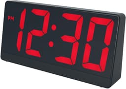 Caliber Digitale Wekker - Wekkers digitaal - Instelbare Snooze Tijd - Alarmklok - Dimbaar display - Digitale klok slaapkamer - USB Oplader — thumbnail 1