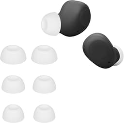 kwmobile 6x cover voor in-ear oortjes geschikt voor JBL WAVE BUDS - Vervangende oordopjes van siliconen in wit - 3 maten — thumbnail 1
