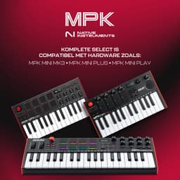 Akai Professional MPK Mini MK3 - 25 toetsen USB MIDI-keyboardcontroller met 8 verlichte drumpads, 8 knoppen, muziekproductiesoftware en Native Instruments Sound Package (NKS-integratie) — thumbnail 5