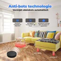 Denver Robotstofzuiger met Laadstation - Smartphone TUYA App - Gyroscope Navigatie - Geschikt voor Huisdierharen - RVC125 — thumbnail 2