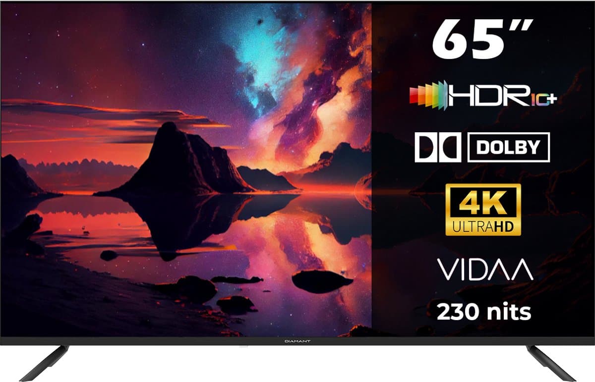 Horizon Diamant 65HL5530U/C Smart TV 65 Inch – VIDAA – 4K Ultra HD Direct LED – 2024 — afbeelding 1
