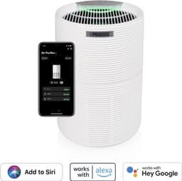 Princess Smart Luchtreiniger 356280 – Air Purifier - WiFi - Werkt tegen Hooikoorts, Allergie, Huisstofmijt, Stof - CADR 280 m³/uur - Vervangbare Hepa 13 filter - Luchtkwaliteit Indicator - App gestuurd - Inclusief Timer en Slaapstand — thumbnail 4