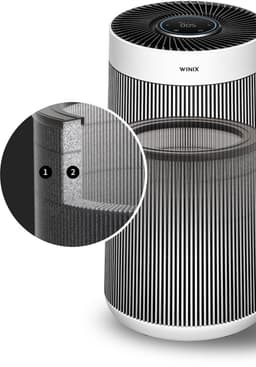 Winix T800 Wifi - Slimme Luchtreiniger met vervangbaar 3-in-1 Hepa filter + PlasmaWave Technologie - Cadr 500m³ p/u en tot 120m² - Getest en Gecertificeerd op Hooikoorts, Allergie en Fijnstof - Winix Smart App, Google Assistant, Amazon Alexa — thumbnail 5