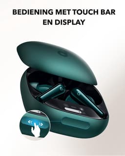 soundcore Liberty 4 Pro van Anker, draadloze oordopjes met iruisonderdrukking, 7 sensoren, realtime adaptieve ruisonderdrukking, 2x sneller opladen, hifi-muziek op studioniveau,6microfoons en Al - Groen — thumbnail 4