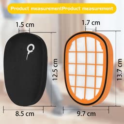 SOLLBRY® - 6 x Filter Geschikt Voor Philips Speedpro Max Aqua 7000 En 8000 Serie - FC5005/01, CP1100/01, CP0663/01 Vervanging Schuimrubber - Steelstofzuiger - Geschikt voor Philips Speedpro Max Schuimfilter - Met Reinigingsborstel — thumbnail 2