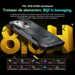 Blackview BL7000 - AI Robuuste Smartphone - 5G - 24GB RAM - 256GB ROM - 6.78 inch 120Hz - Robuuste Telefoon - IP68 Waterdicht - Nachtzicht - Android 15 - NFC - GPS - Zwart — thumbnail 5