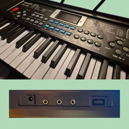 MoMiKa Kindvriendelijk Keyboard – 61 Toetsen, 32 Geluidsopties, Microfoon, 67,5 cm Breed - Stroom- en Batterijfunctie – Muziek Instrument - Piano – Ideaal Cadeau voor Kinderen! — thumbnail 3