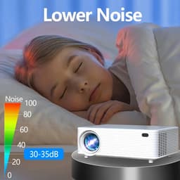 Neova AC30 - Multimedia Beamer - Android 9.0 - 4K Ondersteuning - Full HD Projector voor Thuisbioscoop - 120 inch - Compact & Draagbaar - Inclusief Afstandsbediening - Wit Kleur — thumbnail 3