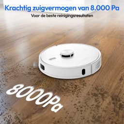 MEDION robotstofzuiger met zuigstation, lasernavigatie en wisfunctie X41 SW+ (krachtige 8000Pa zuigkracht, 2in1 robotstofzuiger, nauwkeurig in kaart brengen, Go & No Go zones, meerdere vloeren) — thumbnail 4