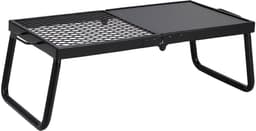 Houtskoolbarbecue (BBQ) - Opvouwbare Tafelbarbecue/Campinggrill - Draagbaar - Afmeting 57 x 28,5 x 23 cm - Tot 300 °C - Inclusief Grillrooster & Grillplaat - Voor Camping & Tuin — thumbnail 1