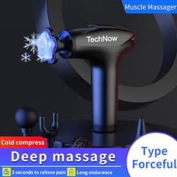 Massage Gun CoolGun met Verkoeling - Professioneel Massage Apparaat Pistool met 5 Massagekoppen - Zwart — thumbnail 3