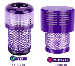 HEPA Filter geschikt voor Dyson V12 Detect Slim & Absolute motor filter Vervanging onderdelen 971517-01. — thumbnail 4
