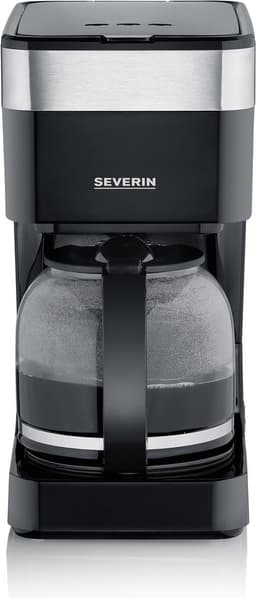 Severin KA 9263, Filterkoffiezetapparaat, 1,25 l, Gemalen koffie, 900 W, Zwart / RVS serie — thumbnail 1