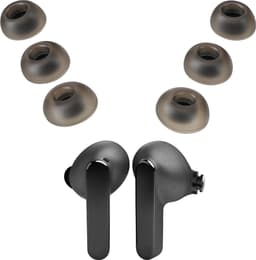 kwmobile 6x cover voor in-ear oortjes geschikt voor JBL Live Pro 2 TWS - Vervangende oordopjes in zwart — thumbnail 1