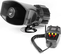 Megafoon - Megafoon met sirene - Alarm - Luchthoorn - Speaker - Produceert 110 Decibel - 12V — thumbnail 1