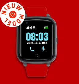 Wiesba WB73S - GPS Horloge Senior - Smartwatch voor Ouderen - Persoonlijke alarmen - alarm horloge ouderen - GPS Horloge Alzheimer - Valdetectie - Rood — thumbnail 5
