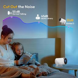 Equivera Mini Beamer - Draagbare Beamer - Beamer - Mini Beamer Projector - Projector - Mini Projector — thumbnail 5
