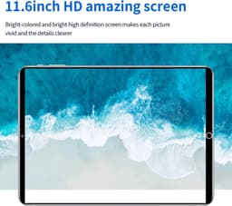 NextTab - 2024 Nieuwe 11,6 Inch 5G Tablet - Android 11.0 Phablet met 16GB RAM en 1TB Opslag | Grote Tablet met Dual Camera's, Dual SIM, WiFi, Type-C en Hoge Prestatie — thumbnail 3