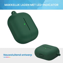 YONO Soft Case geschikt voor Samsung Galaxy Buds 3 / 3 Pro / 3 FE - Siliconen Hoesje - Donkergroen — thumbnail 4