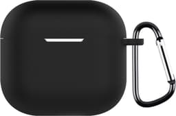 Telestore - hoesje geschikt voor AirPods 4 / Airpods 5 soft case cover - zwart - TPU hoesje Beschermhoes - AirPods 4 / 5 Cover - AirPods 4 / 5 hoesje - Geschikt voor Apple Airpods 4 en Airpods 5 - gel hoesje met sleutelhanger — thumbnail 1