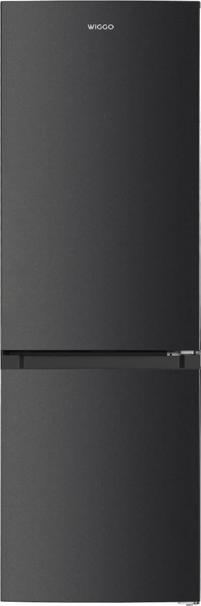 Wiggo WR-CD18C(DX)- Vrijstaand - Koel-vriescombinatie - 60 cm - 315 liter - 40 dB - Energieklasse C - 5 jaar garantie - Donker Roestvrijstaal — afbeelding 1