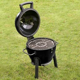 Char-Griller® Akorn Jr. Kamado BBQ en Smoker – Compacte Houtskool Barbecue met Gietijzeren Rooster – Ideaal voor Balkon, Terras, Camping en 2-4 Personen — thumbnail 3