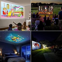 Mini Beamer - Input tot 1080P Full HD - Projector - Mini Projector - HDMI - USB - Wit / geel - Smartphone - Draagbaar - Ingebouwde speaker — thumbnail 4