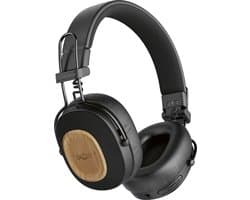 House of Marley Positive Vibration Riddim Bluetooth Koptelefoon - Hoofdtelefoon met Kabel - Draadloos - Met Microfoon - 50 uur batterij - Quickcharge - Zwart