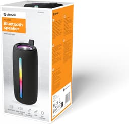 Denver Bluetooth Speaker Draadloos - Lichteffecten - Muziek Box - AUX - TWS Pairing - BTL360 - Zwart — thumbnail 5