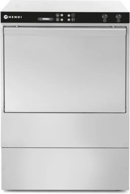 HENDI Elektronische vaatwasser – afvoerpomp – dubbelwandige deur – 400V – 6600W – 576x645x837 mm — thumbnail 1