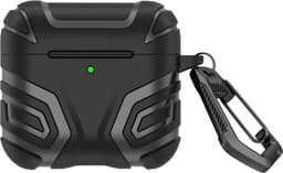Telestore - Hoesje geschikte voor AirPods 4 / AirPods 5 - TPU hybride zwart hoesje Beschermhoes - Shockproof AirPods 4 / 5 Cover - AirPods 4 / 5 Hoesje - Geschikt voor Apple Airpods 4 en Airpods 5- zwart - hard en TPU cover — thumbnail 1